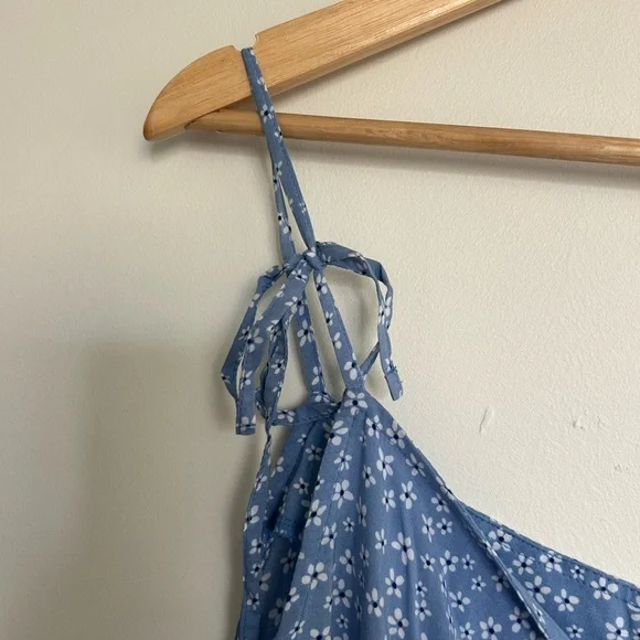 Blue Floral Jumpsuit - Picture 3 of 7